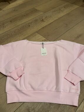 Aritzia Pale Pink Boxy Sweatshirt